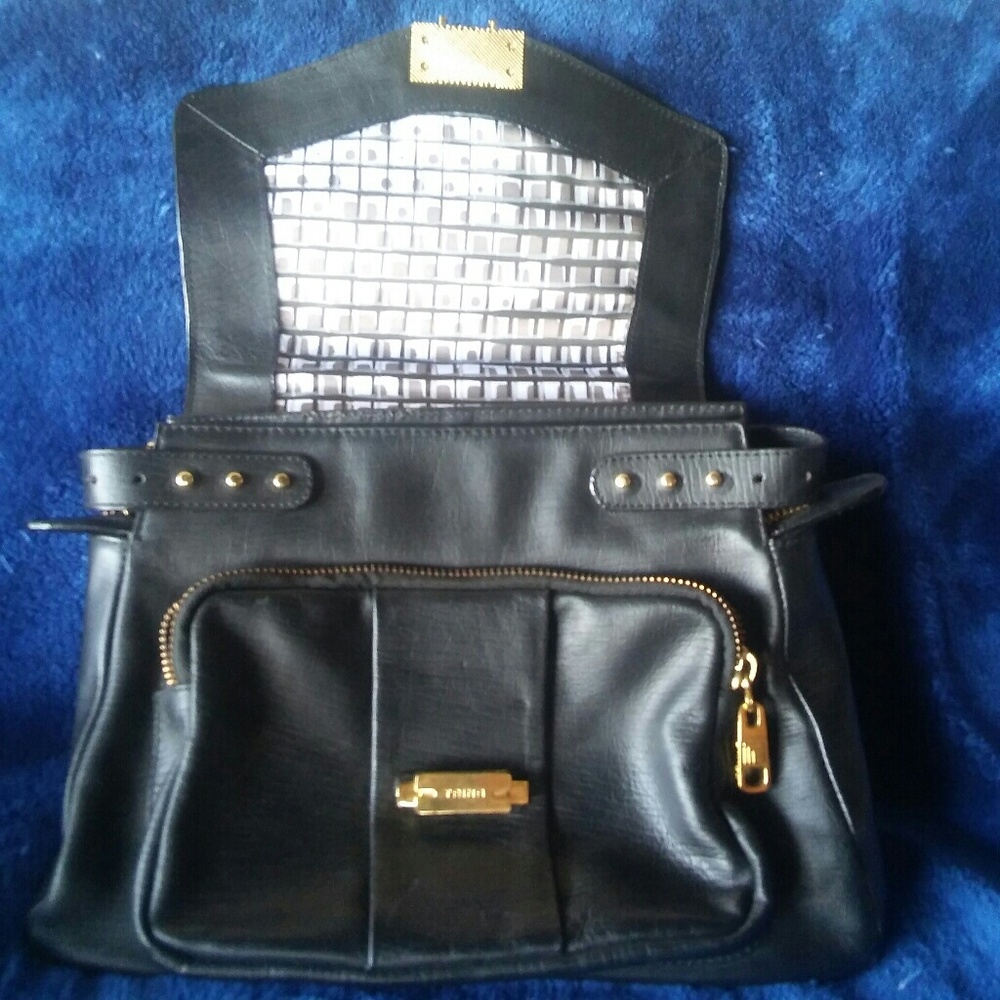 Trina Black & Gold Purse - Picture 3 of 6